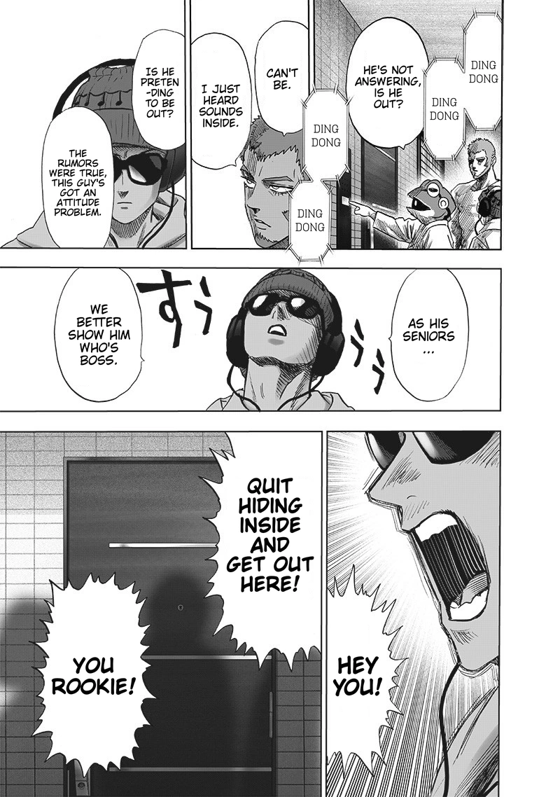 One Punch Man Manga Chapter 171 page 4 - The Last Guy I Wanna Run Into scene