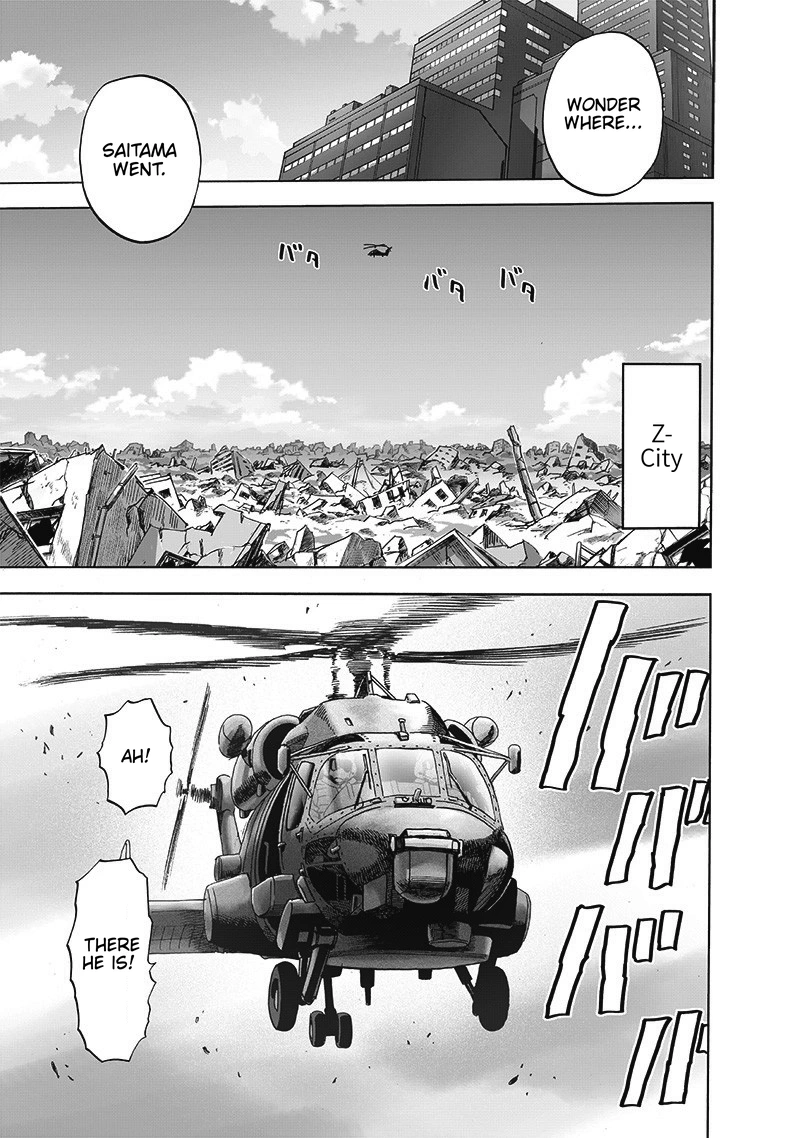 One Punch Man Manga Chapter 171 page 8 - The Last Guy I Wanna Run Into scene