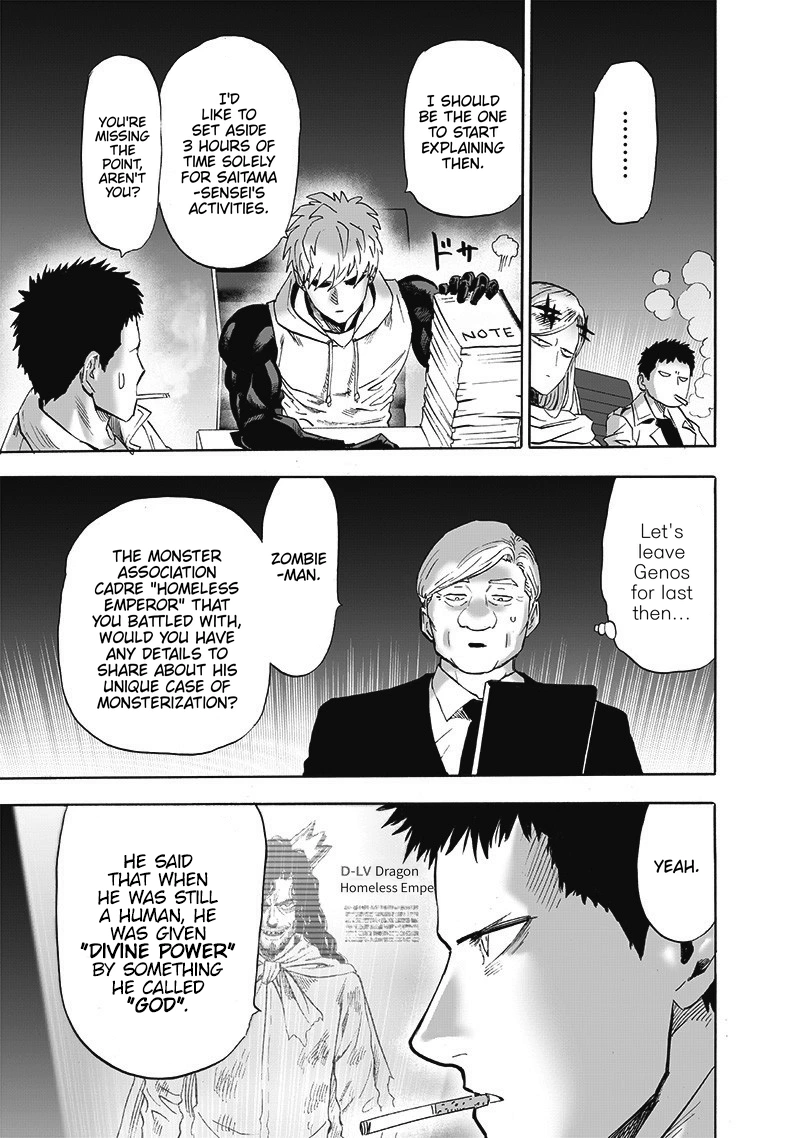 One Punch Man Manga Chapter 173 page 14 - Secret Intel scene