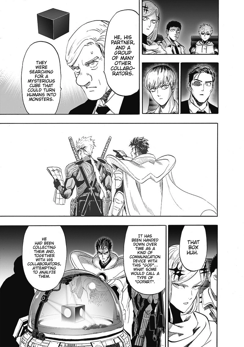 One Punch Man Manga Chapter 173 page 20 - Secret Intel scene