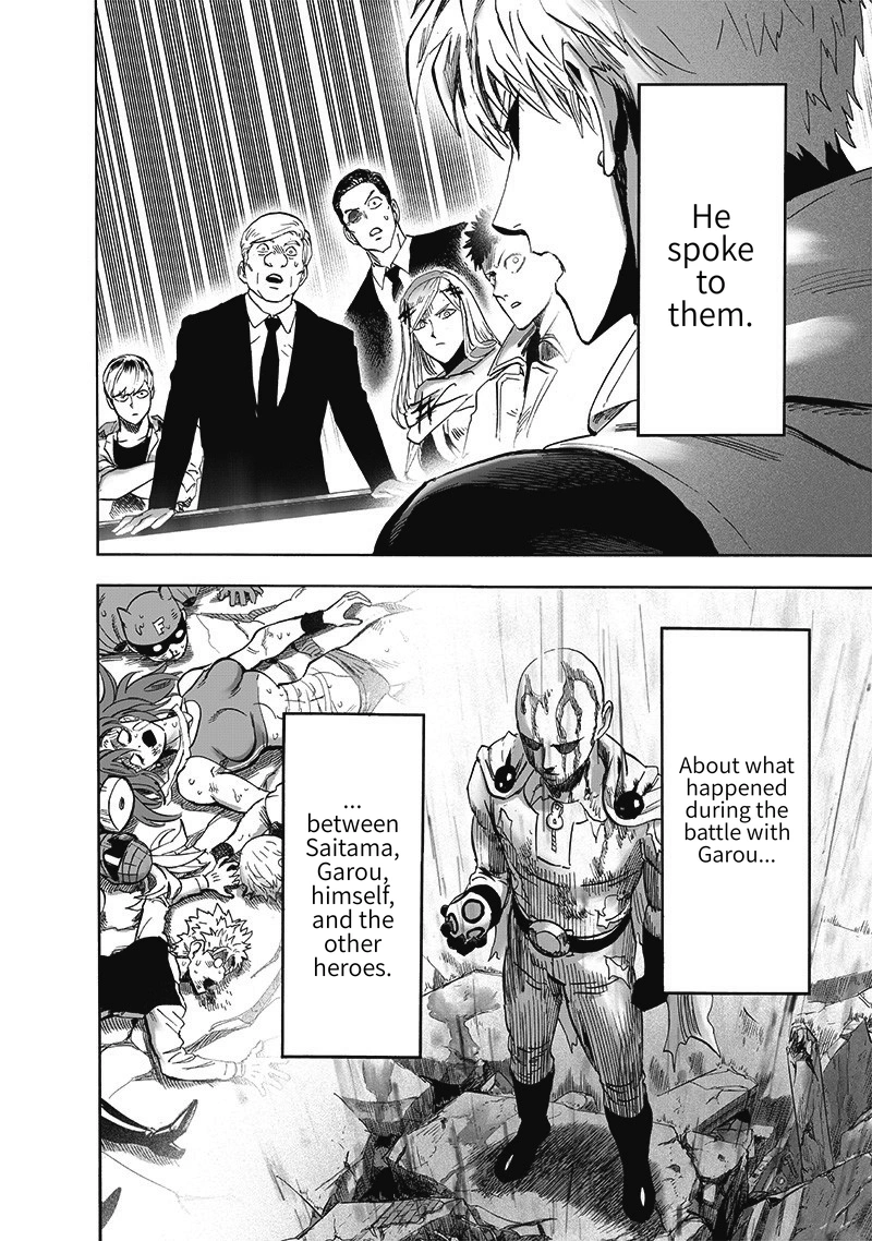 One Punch Man Manga Chapter 173 page 25 - Secret Intel scene