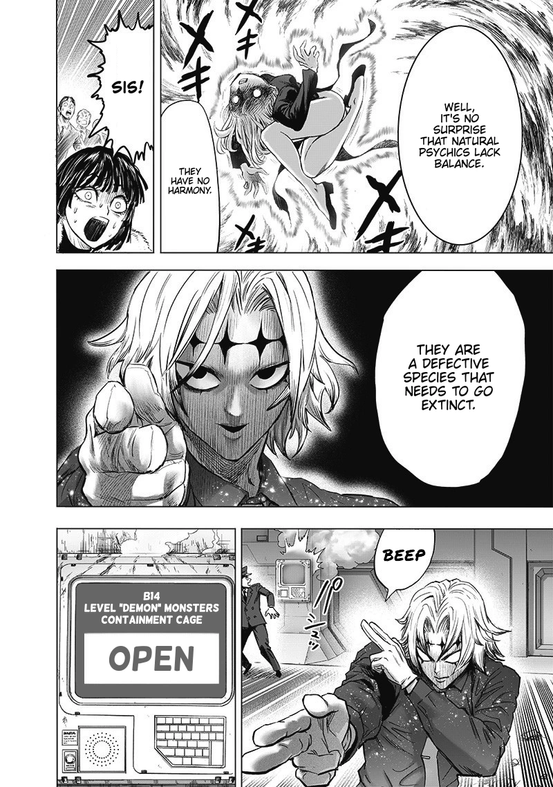 One Punch Man Manga Chapter 177 page 13 - The Supernatural & Risks scene