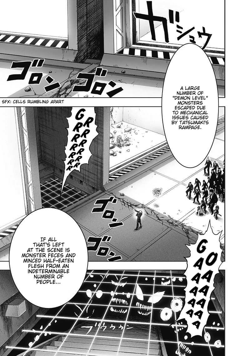One Punch Man Manga Chapter 177 page 14 - The Supernatural & Risks scene