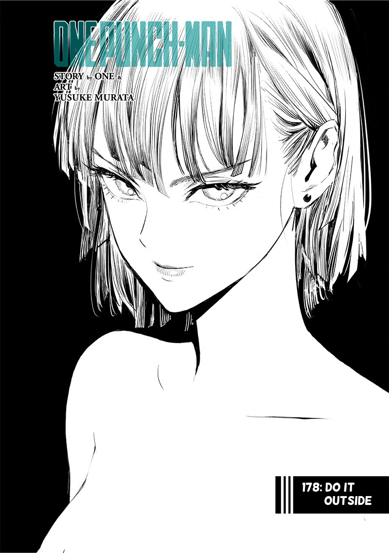 One Punch Man Manga Chapter 178 page 1 - Do it outside scene