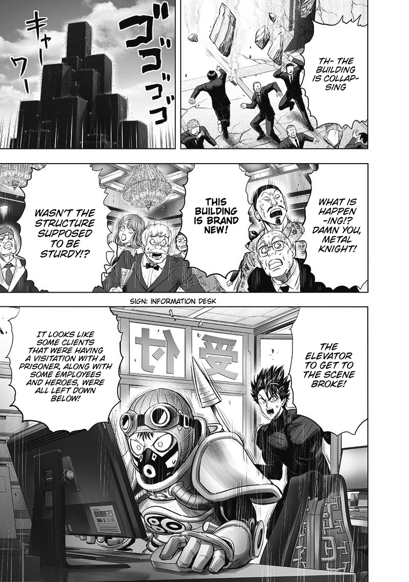 One Punch Man Manga Chapter 178 page 20 - Do it outside scene