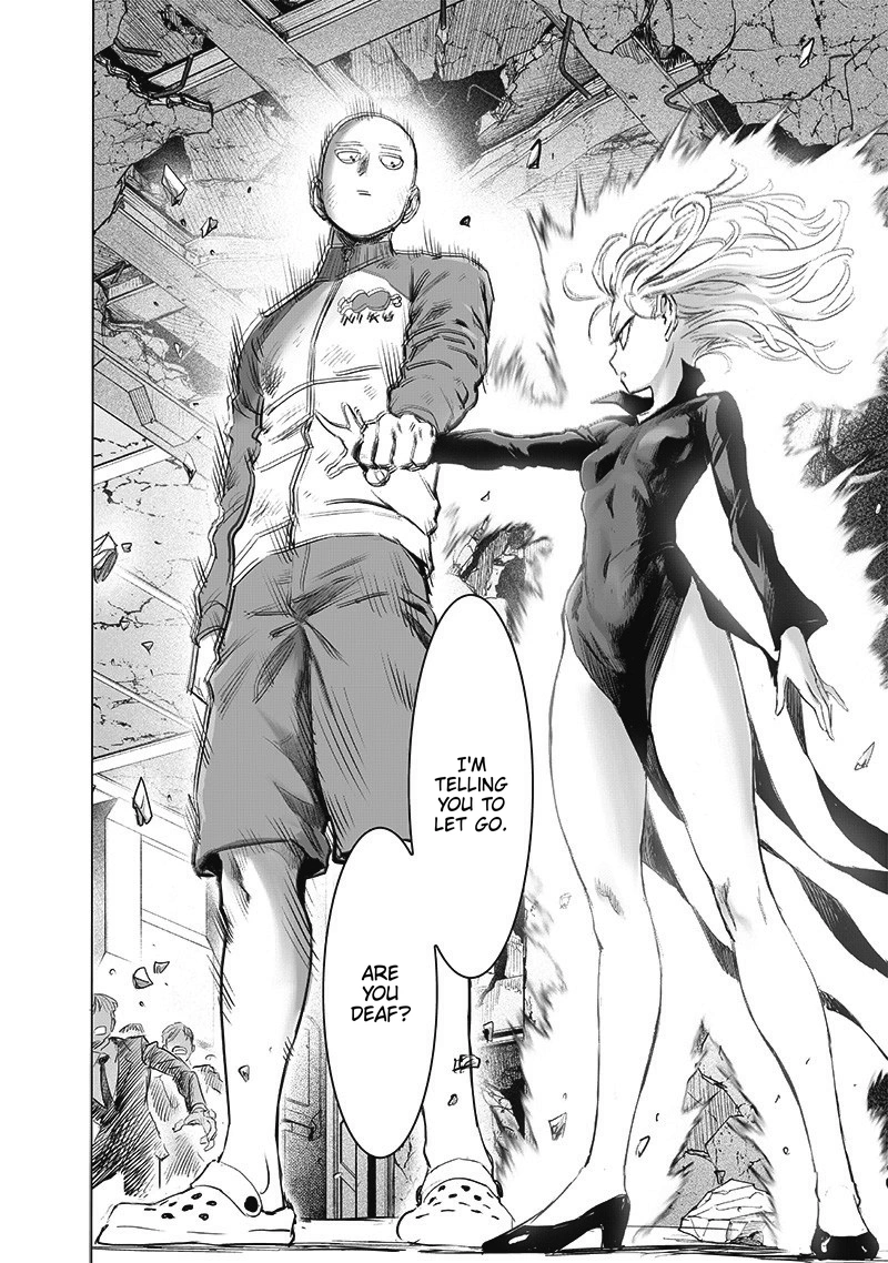 One Punch Man Manga Chapter 178 page 9 - Do it outside scene