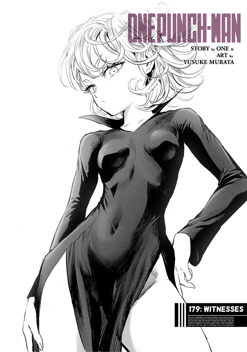 One Punch Man Manga Chapter 179 page 1 - Witnesses scene