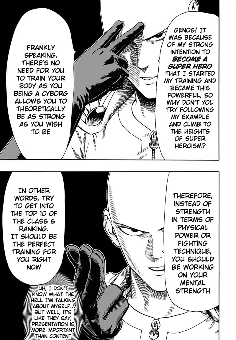 One Punch Man Manga Chapter 18 page 12 - Business Activity scene