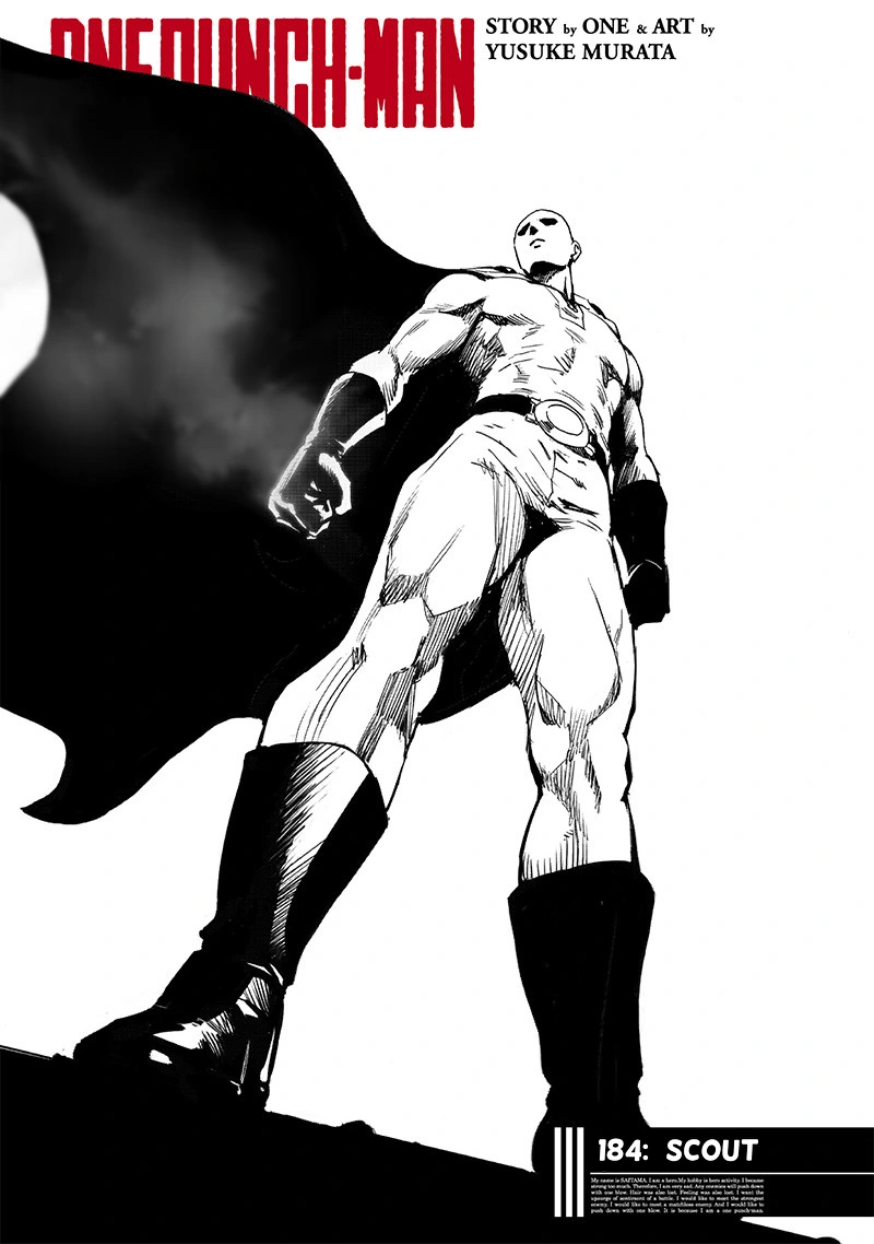 One Punch Man Manga Chapter 184 page 1 - Scout scene