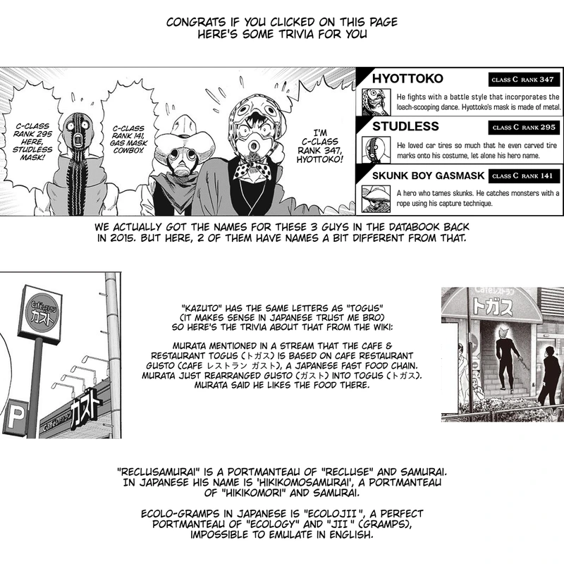 One Punch Man Manga Chapter 185 page 30 - Updates scene