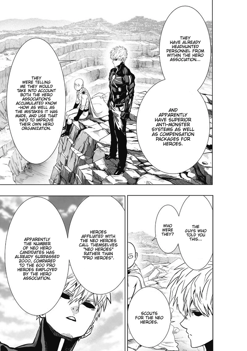 One Punch Man Manga Chapter 186 page 25 - Turning Point scene