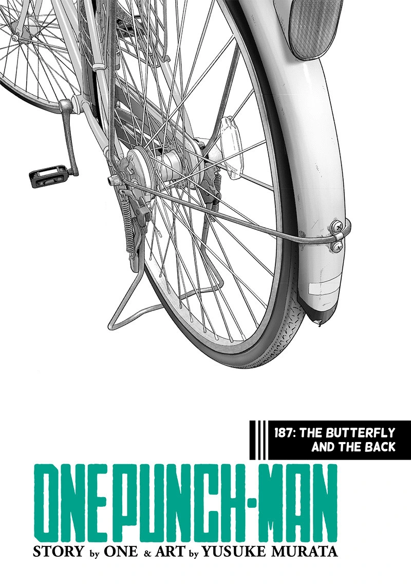 One Punch Man Manga Chapter 187 page 1 - The Butterfly and The Back scene