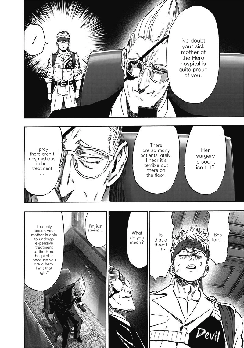 One Punch Man Manga Chapter 187 page 15 - The Butterfly and The Back scene