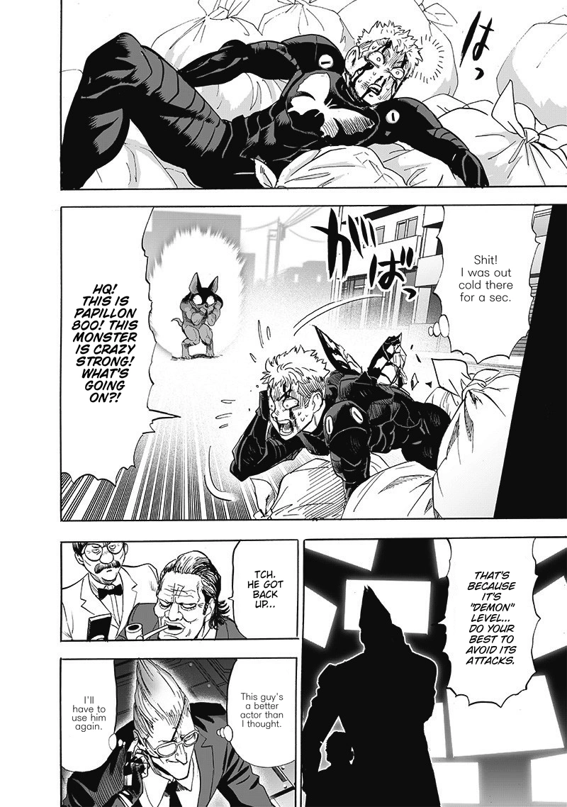One Punch Man Manga Chapter 187 page 17 - The Butterfly and The Back scene