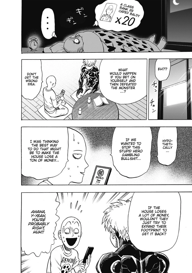 One Punch Man Manga Chapter 187 page 38 - The Butterfly and The Back scene
