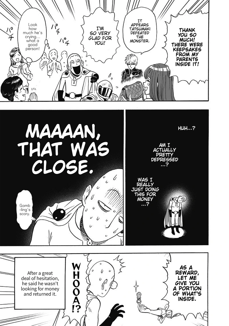 One Punch Man Manga Chapter 187 page 41 - The Butterfly and The Back scene