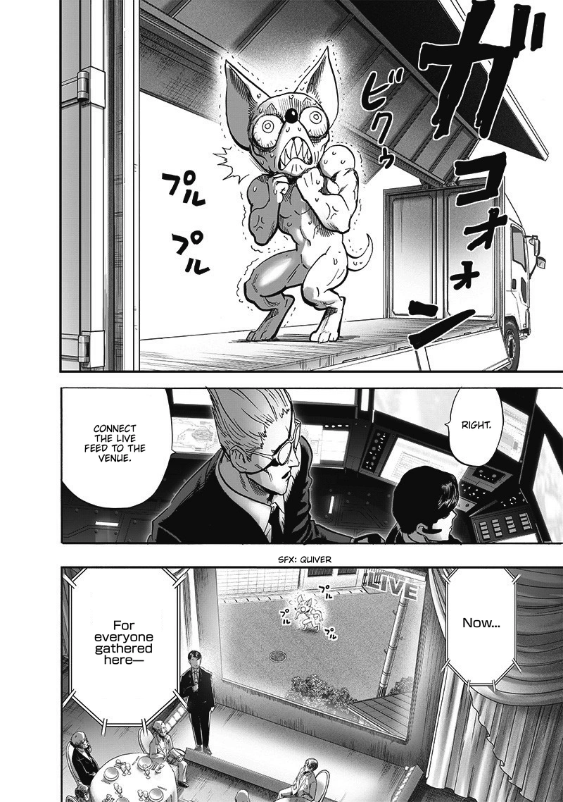 One Punch Man Manga Chapter 187 page 5 - The Butterfly and The Back scene