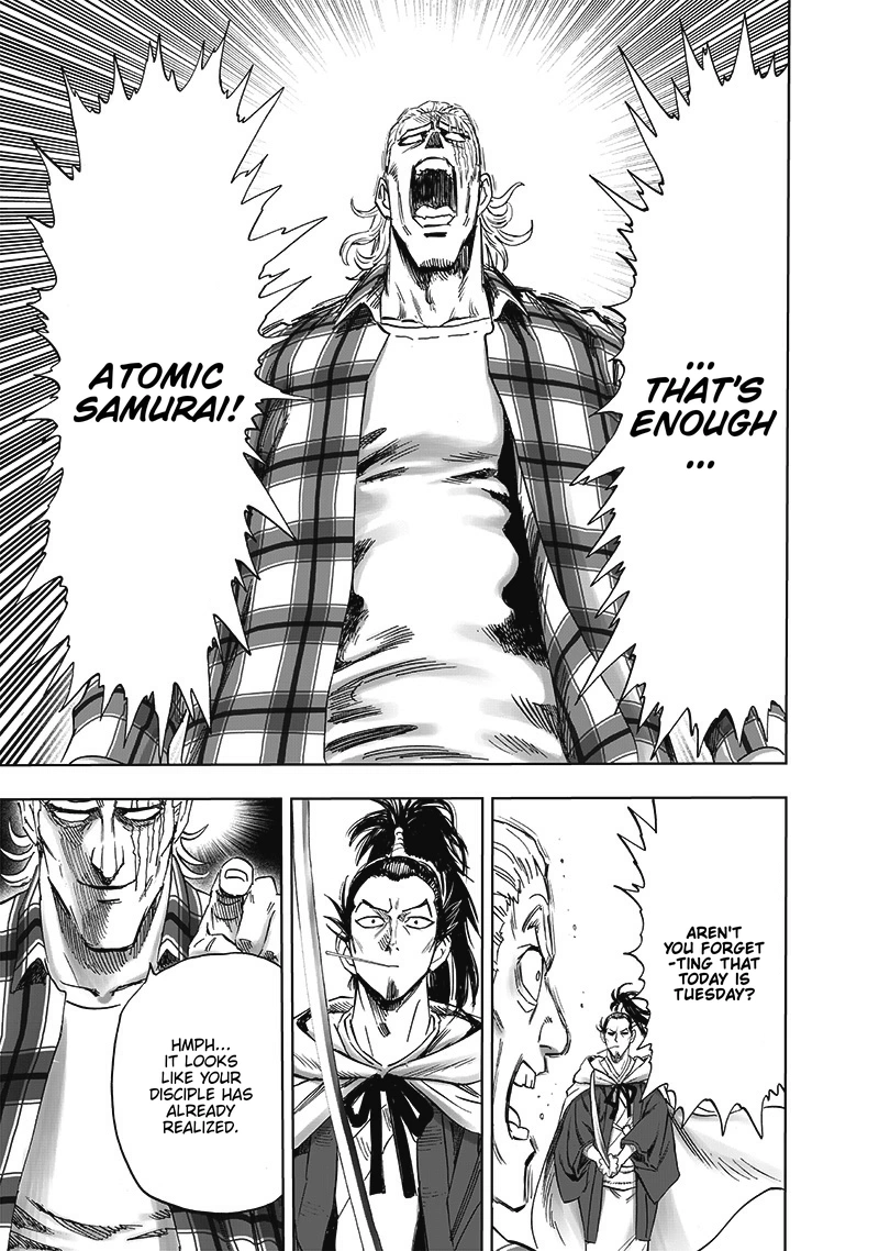 One Punch Man Manga Chapter 189 page 12 - Blade Test scene