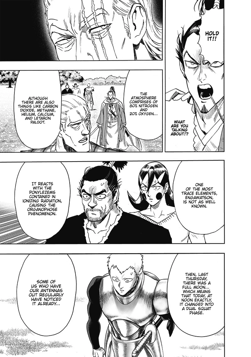 One Punch Man Manga Chapter 189 page 14 - Blade Test scene