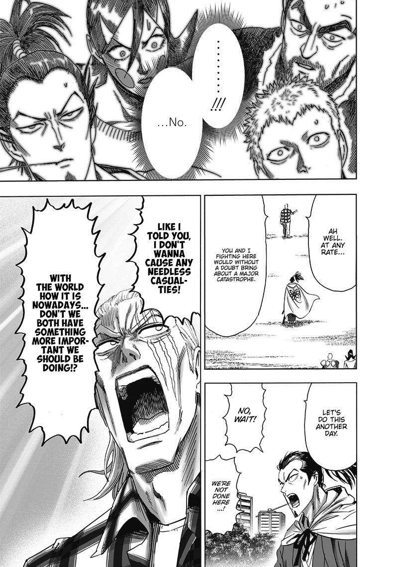 One Punch Man Manga Chapter 189 page 16 - Blade Test scene