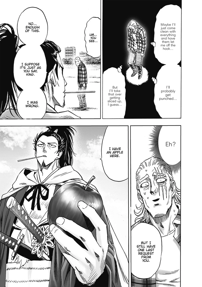 One Punch Man Manga Chapter 189 page 18 - Blade Test scene