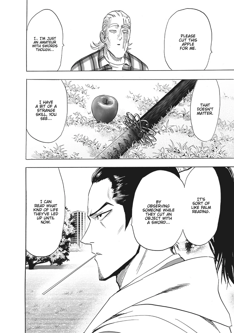 One Punch Man Manga Chapter 189 page 19 - Blade Test scene