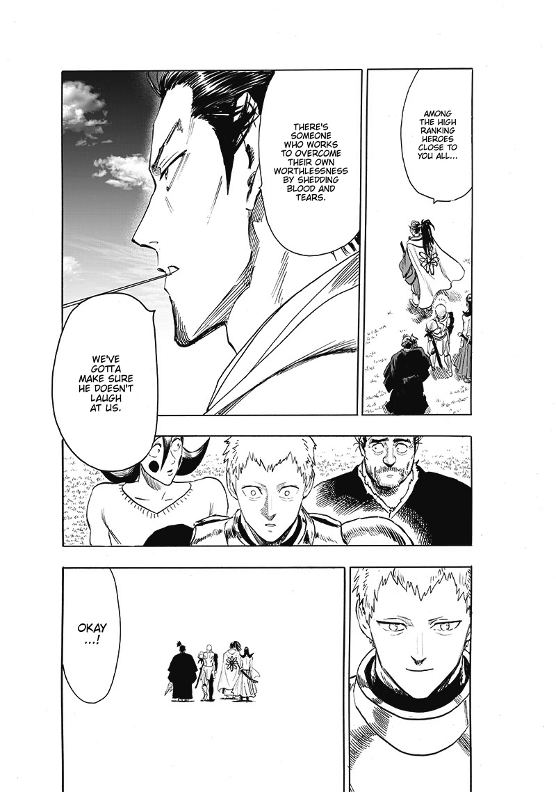 One Punch Man Manga Chapter 189 page 31 - Blade Test scene
