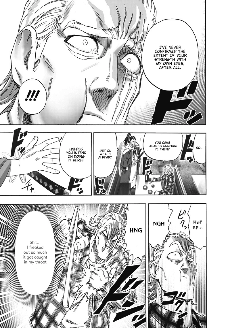 One Punch Man Manga Chapter 189 page 4 - Blade Test scene