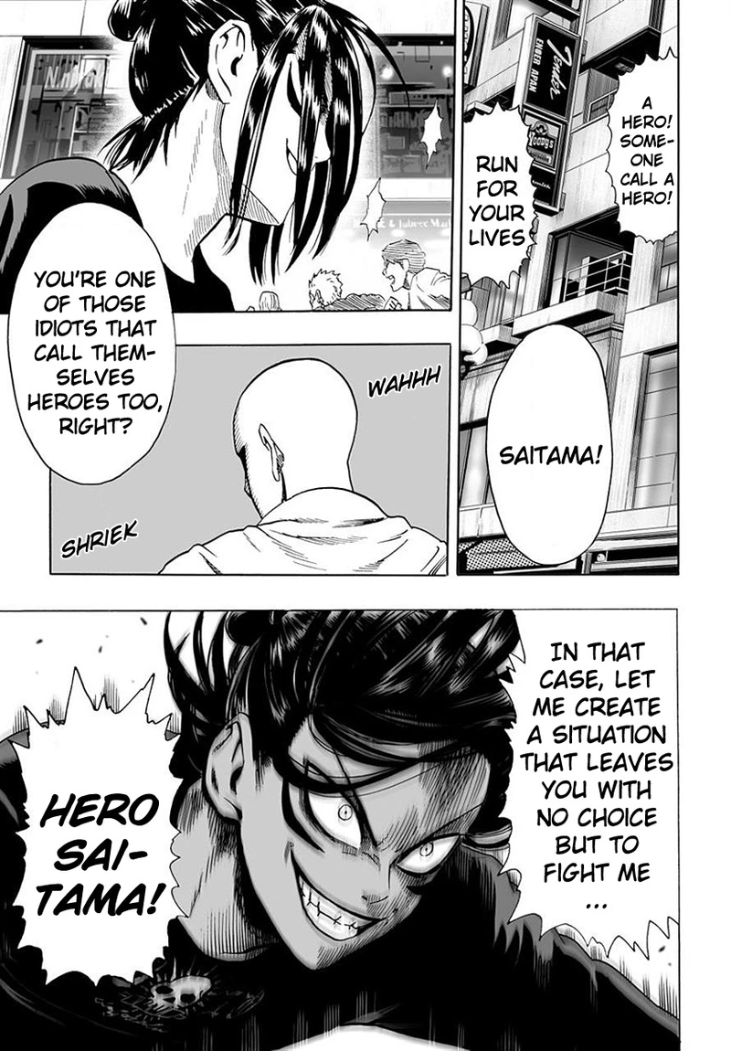 One Punch Man Manga Chapter 19 page 15 - No Time for This scene