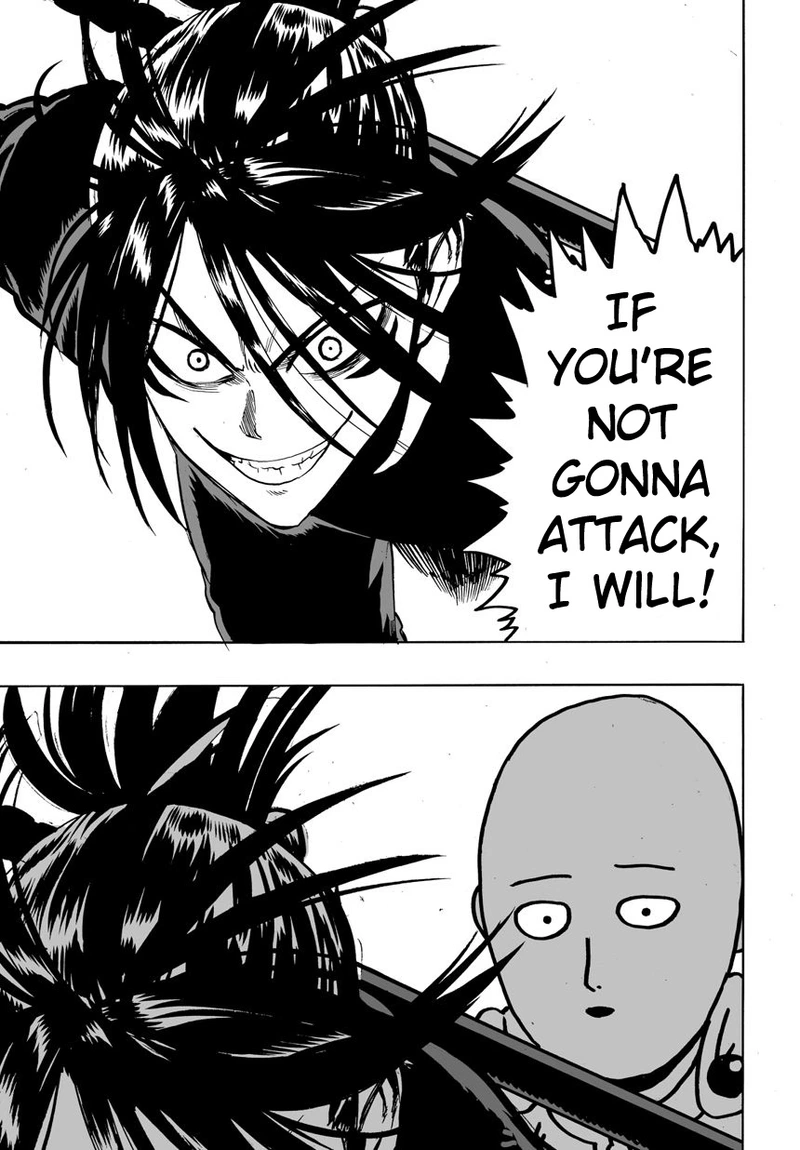 One Punch Man Manga Chapter 19 page 24 - No Time for This scene