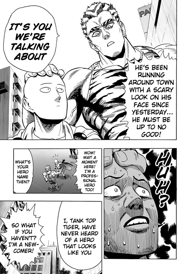 One Punch Man Manga Chapter 19 page 9 - No Time for This scene