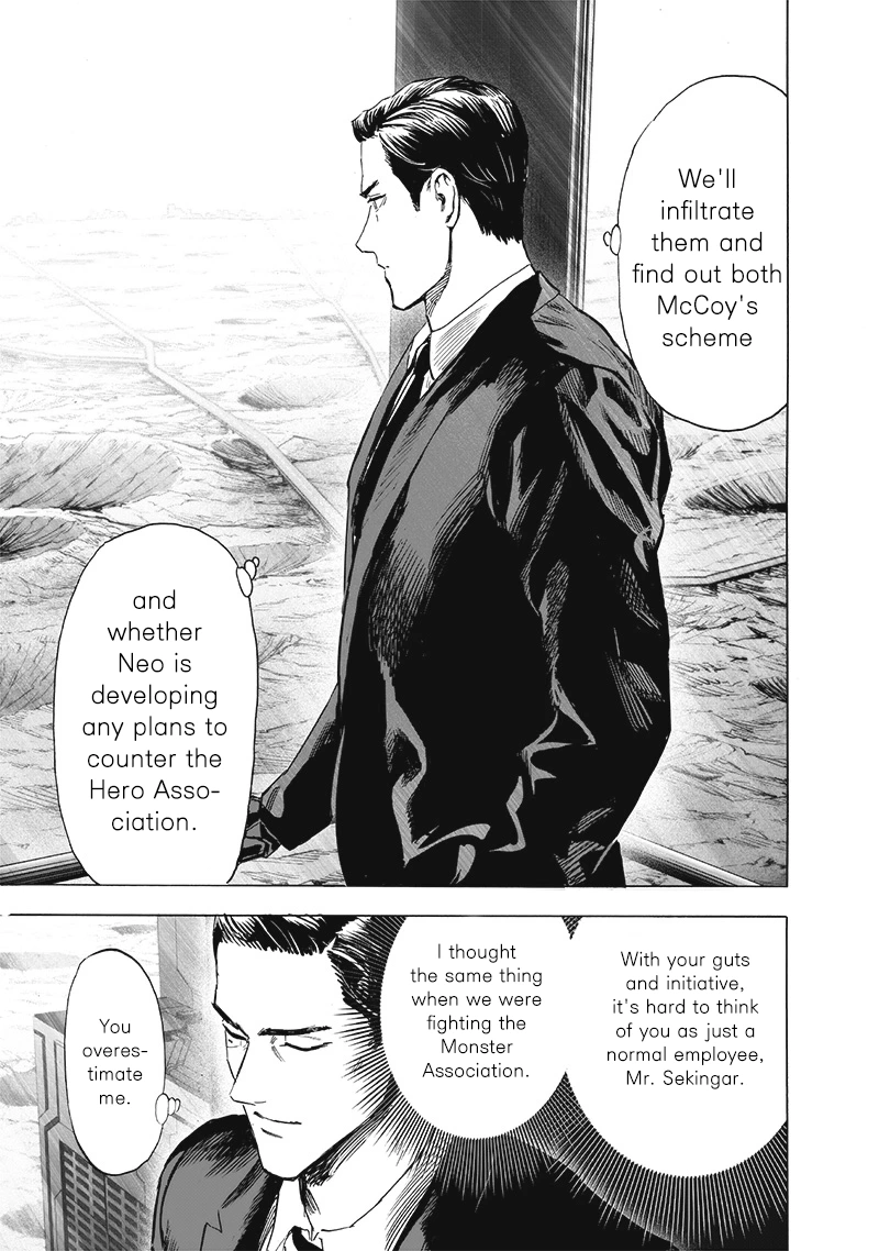 One Punch Man Manga Chapter 191 page 14 - Heroes scene