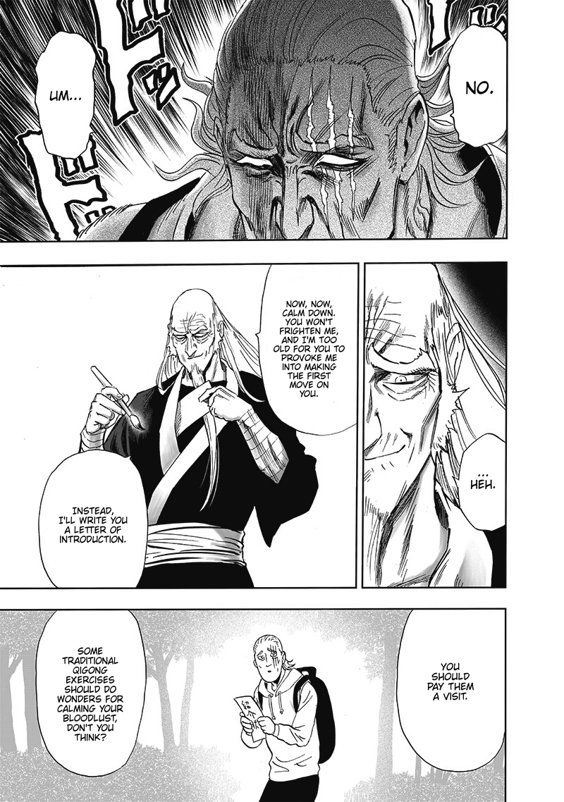 One Punch Man Manga Chapter 192 page 16 - Level Up scene