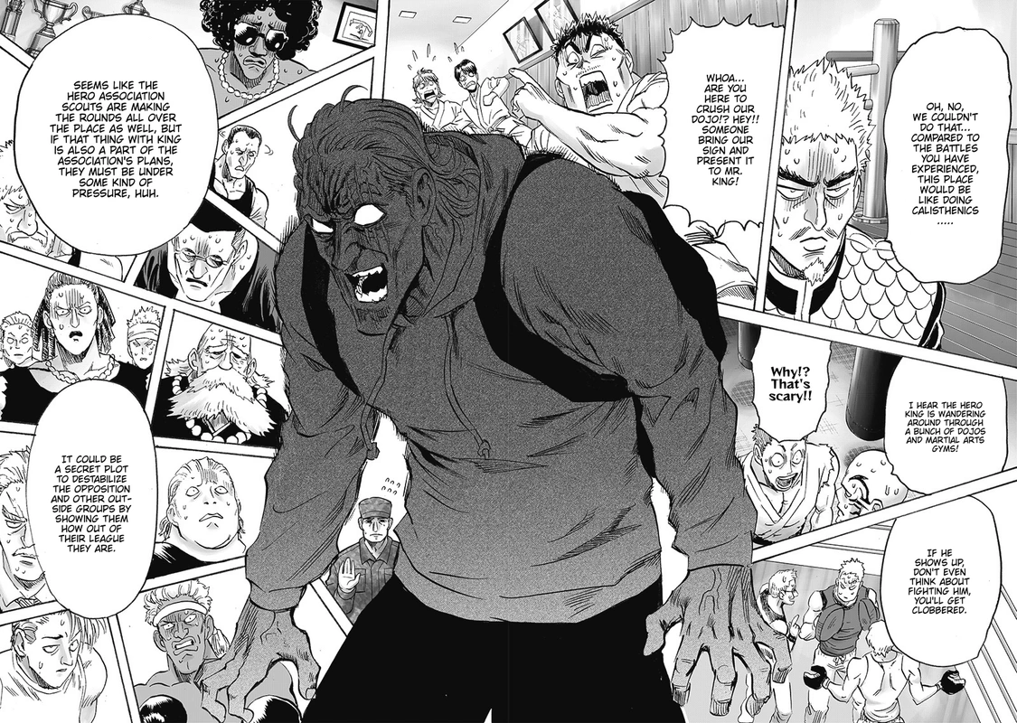One Punch Man Manga Chapter 192 page 19 - Level Up scene