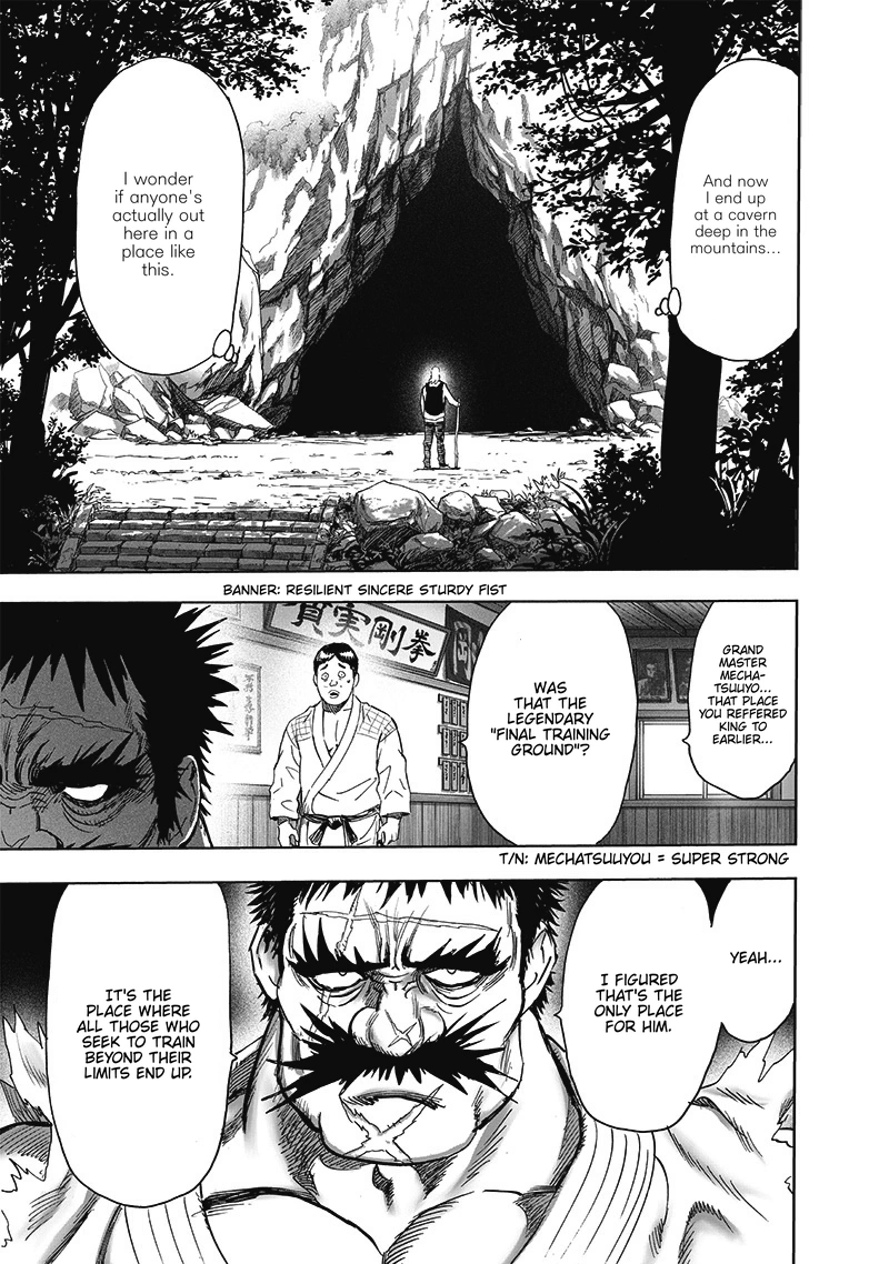 One Punch Man Manga Chapter 192 page 21 - Level Up scene