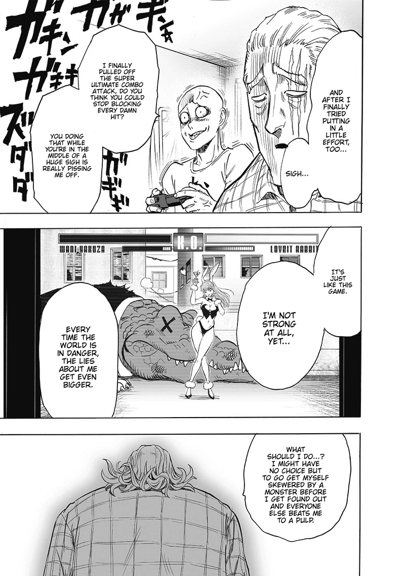 One Punch Man Manga Chapter 192 page 27 - Level Up scene