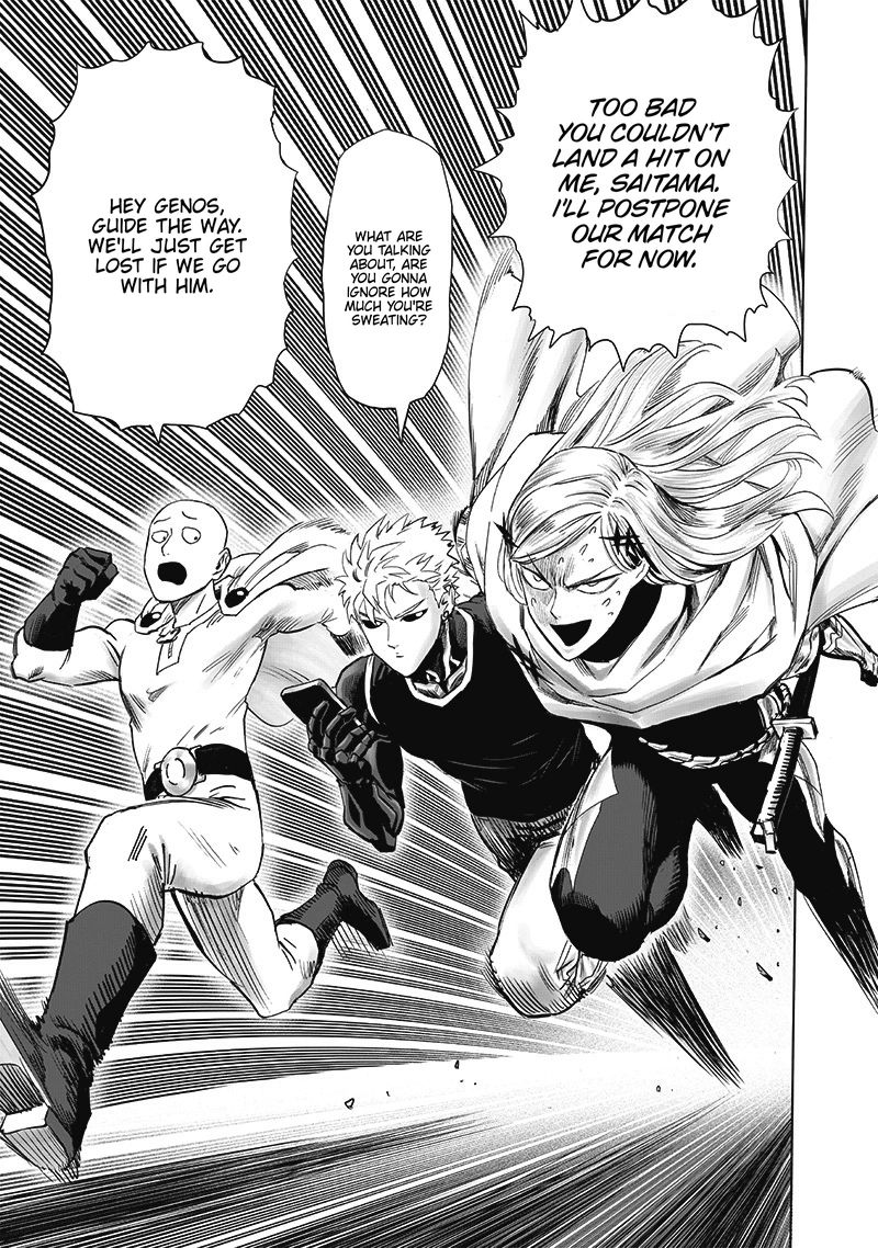 One Punch Man Manga Chapter 194 page 15 - Right Away scene