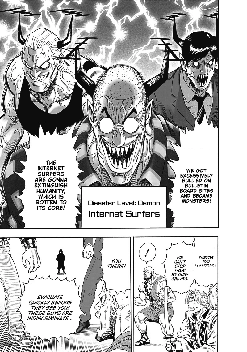 One Punch Man Manga Chapter 194 page 17 - Right Away scene