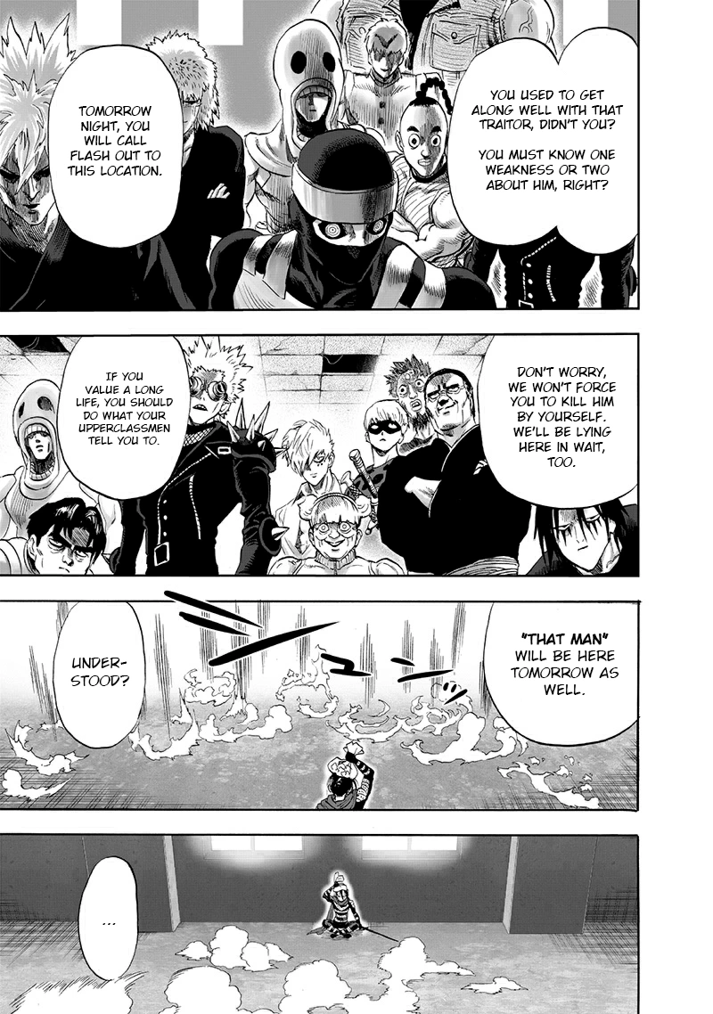 One Punch Man Manga Chapter 195 page 18 - That Man scene