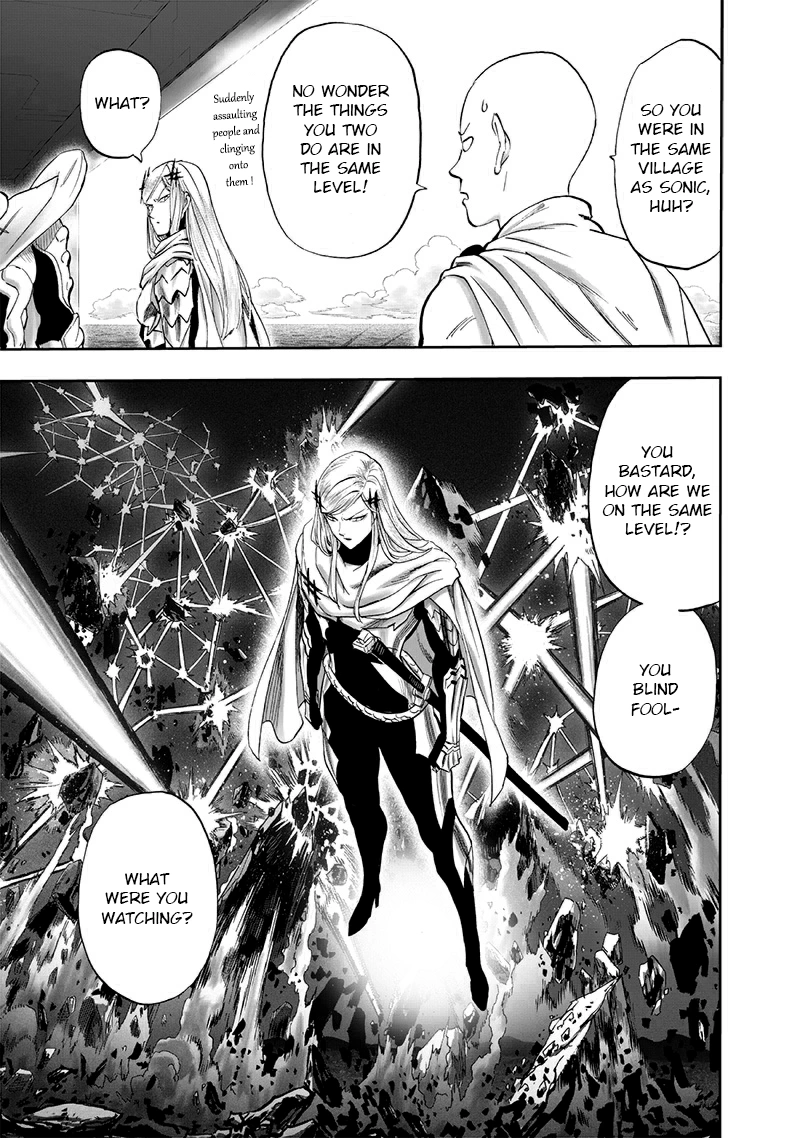 One Punch Man Manga Chapter 195 page 24 - That Man scene