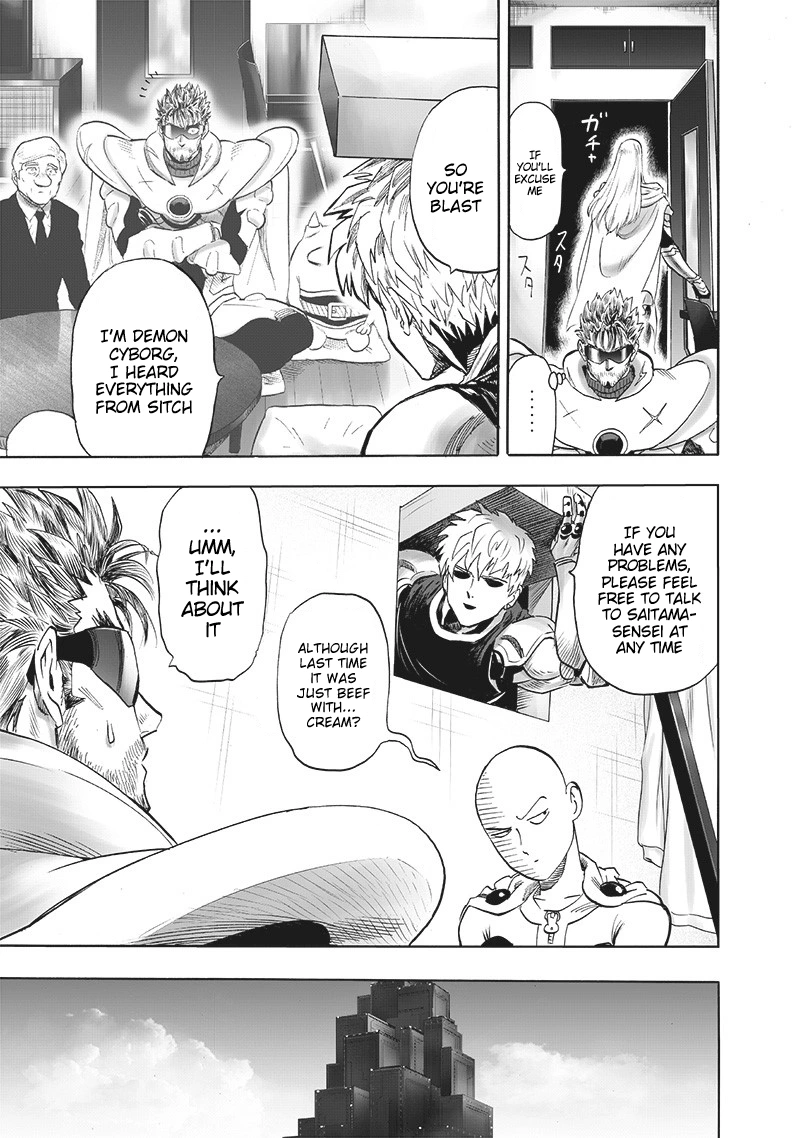 One Punch Man Manga Chapter 197 page 3 - Karma scene