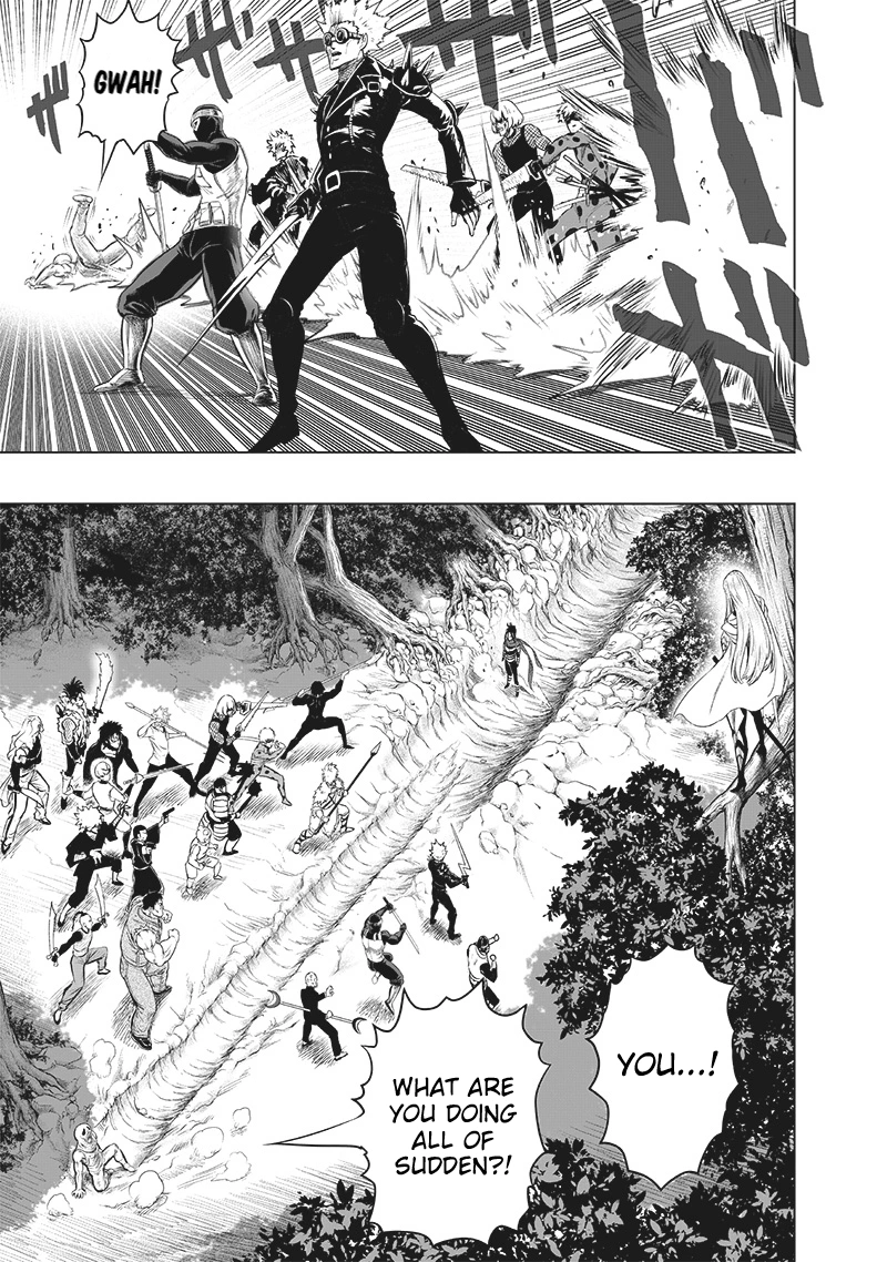 One Punch Man Manga Chapter 199 page 7 - Close Call scene