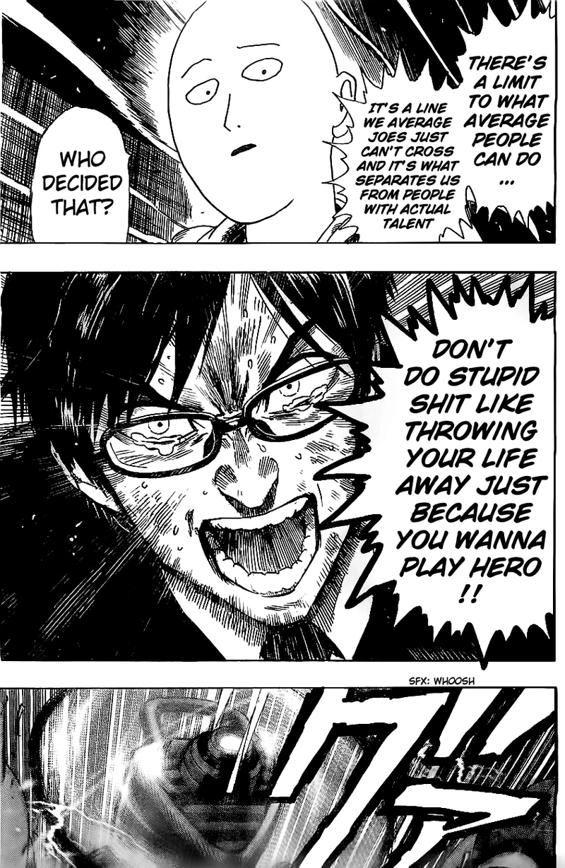 One Punch Man Manga Chapter 20.7 page 24 - A New Wind Blows | Volume 3 Extras scene