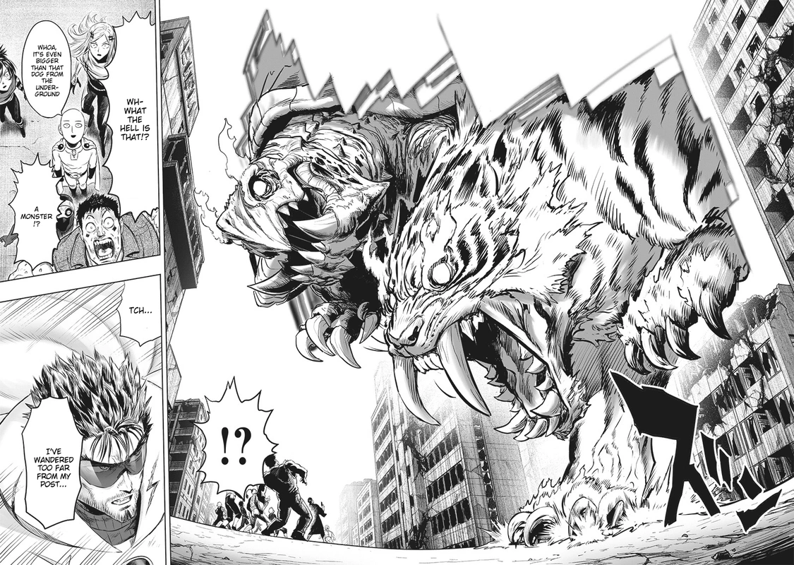 One Punch Man Manga Chapter 201 page 13 - Lights Out scene