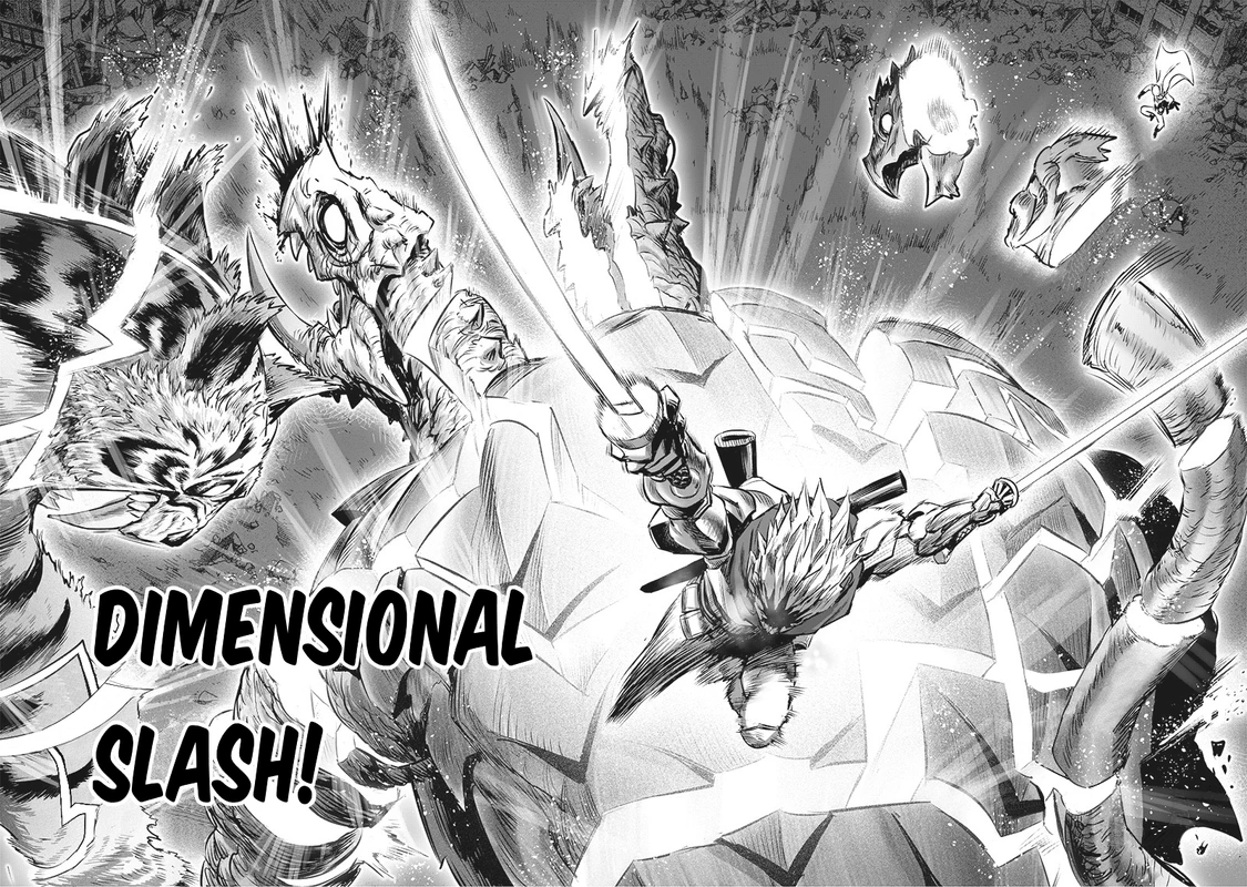 One Punch Man Manga Chapter 202 page 8 - Divine Beasts scene