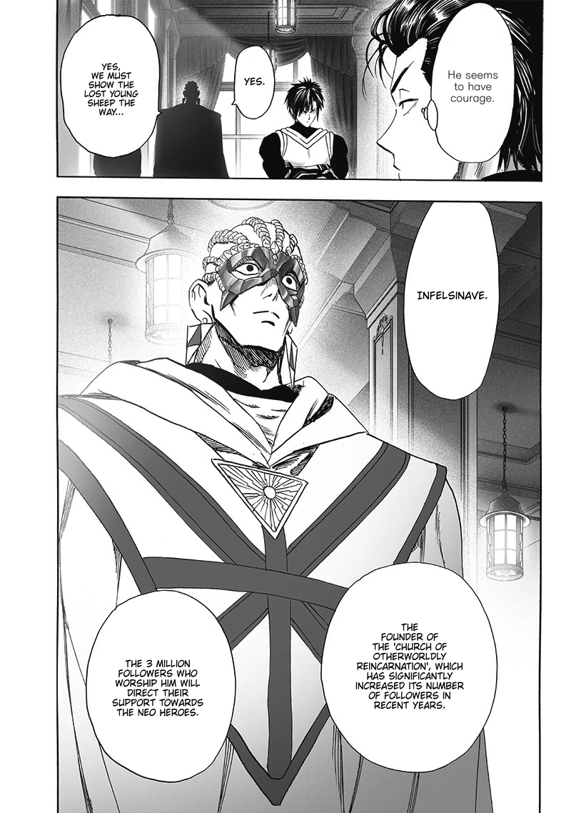 One Punch Man Manga Chapter 205 page 10 - Neo Leaders scene