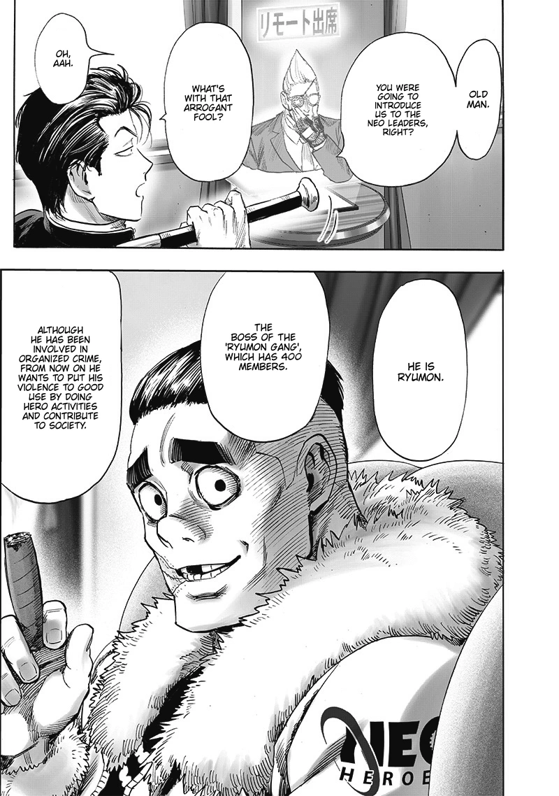 One Punch Man Manga Chapter 205 page 7 - Neo Leaders scene