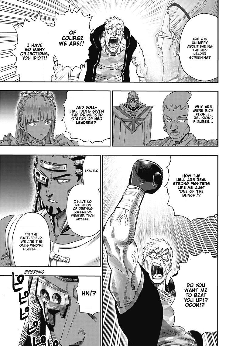 One Punch Man Manga Chapter 206 page 8 - Tough Guy scene