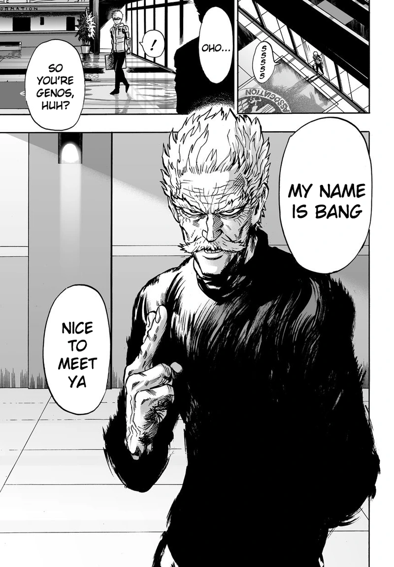 One Punch Man Manga Chapter 21 page 22 - Giant Meteor scene