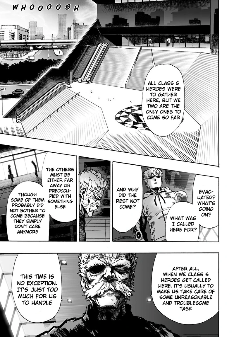 One Punch Man Manga Chapter 21 page 24 - Giant Meteor scene